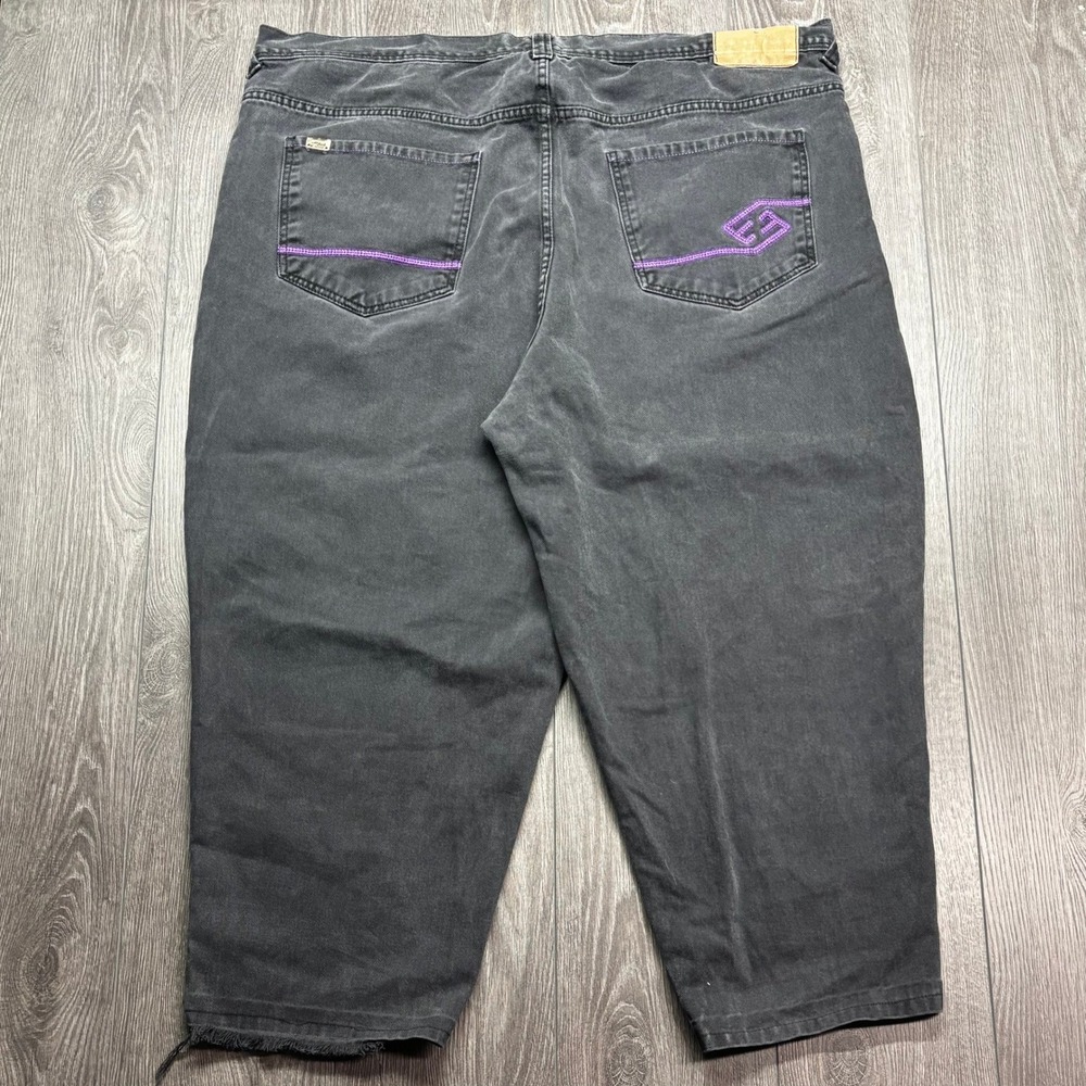 Enyce Sean Combs Co Mens Baggy Denim Shorts Size 50 Faded Black Y2K Streetwear